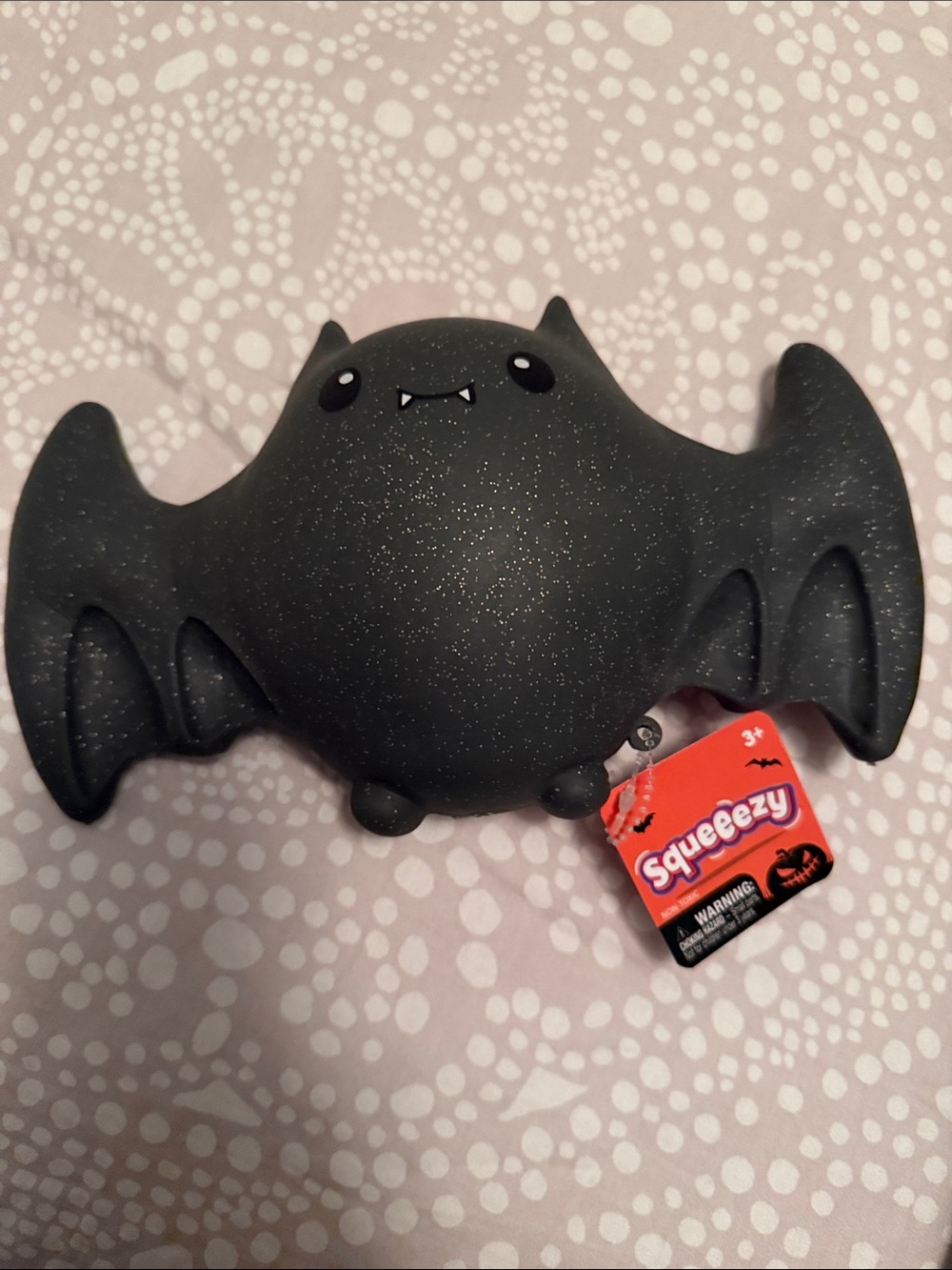Toymendous Glitter Black Bat Squishy Toy -NWT authentic from Target